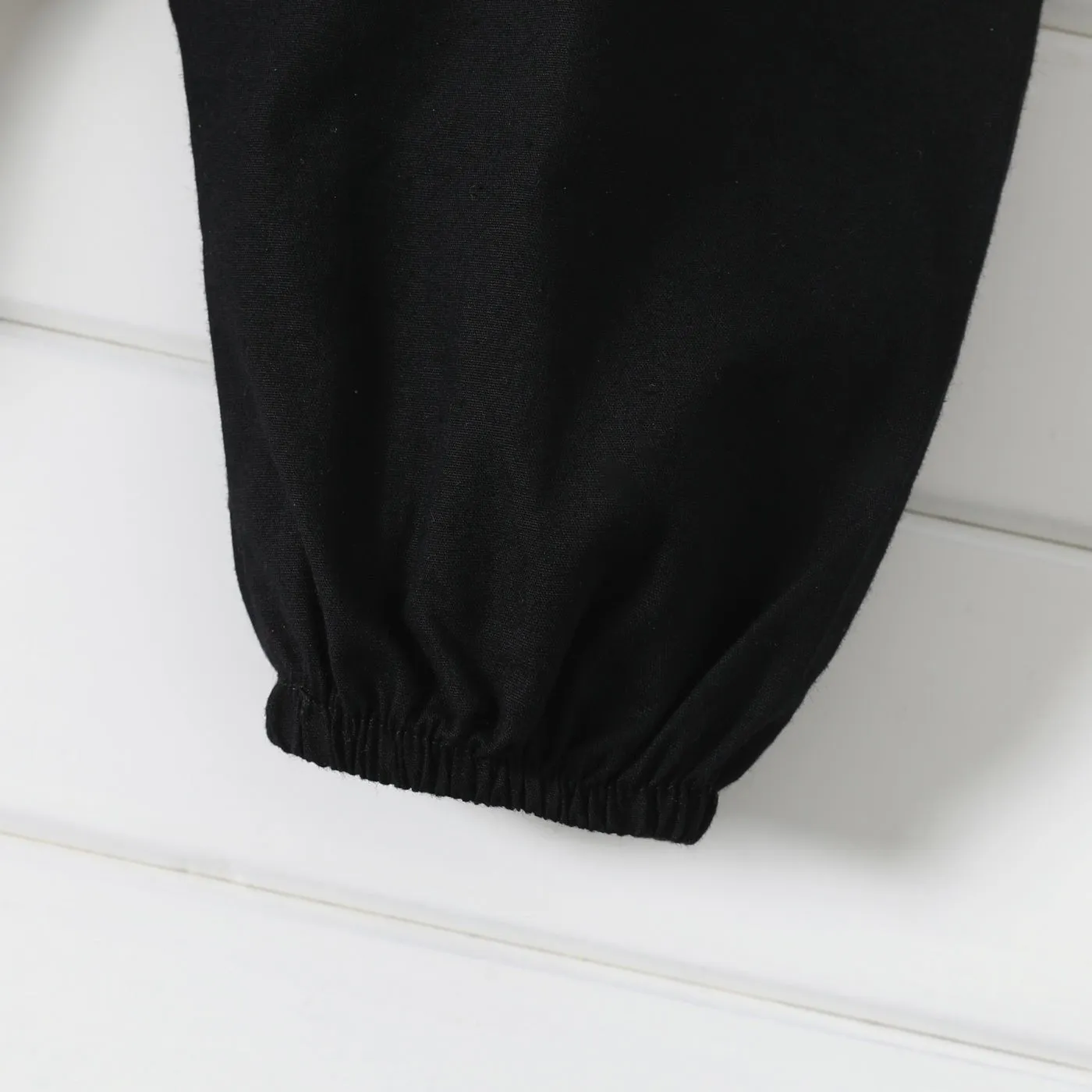 100% Cotton Baby Girl Loose-fit Solid Sleeveless Spaghetti Strap Harem Pants Overalls