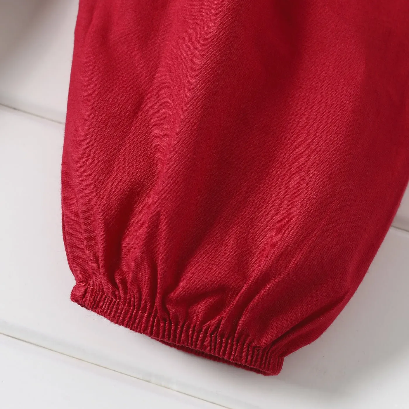 100% Cotton Baby Girl Loose-fit Solid Sleeveless Spaghetti Strap Harem Pants Overalls