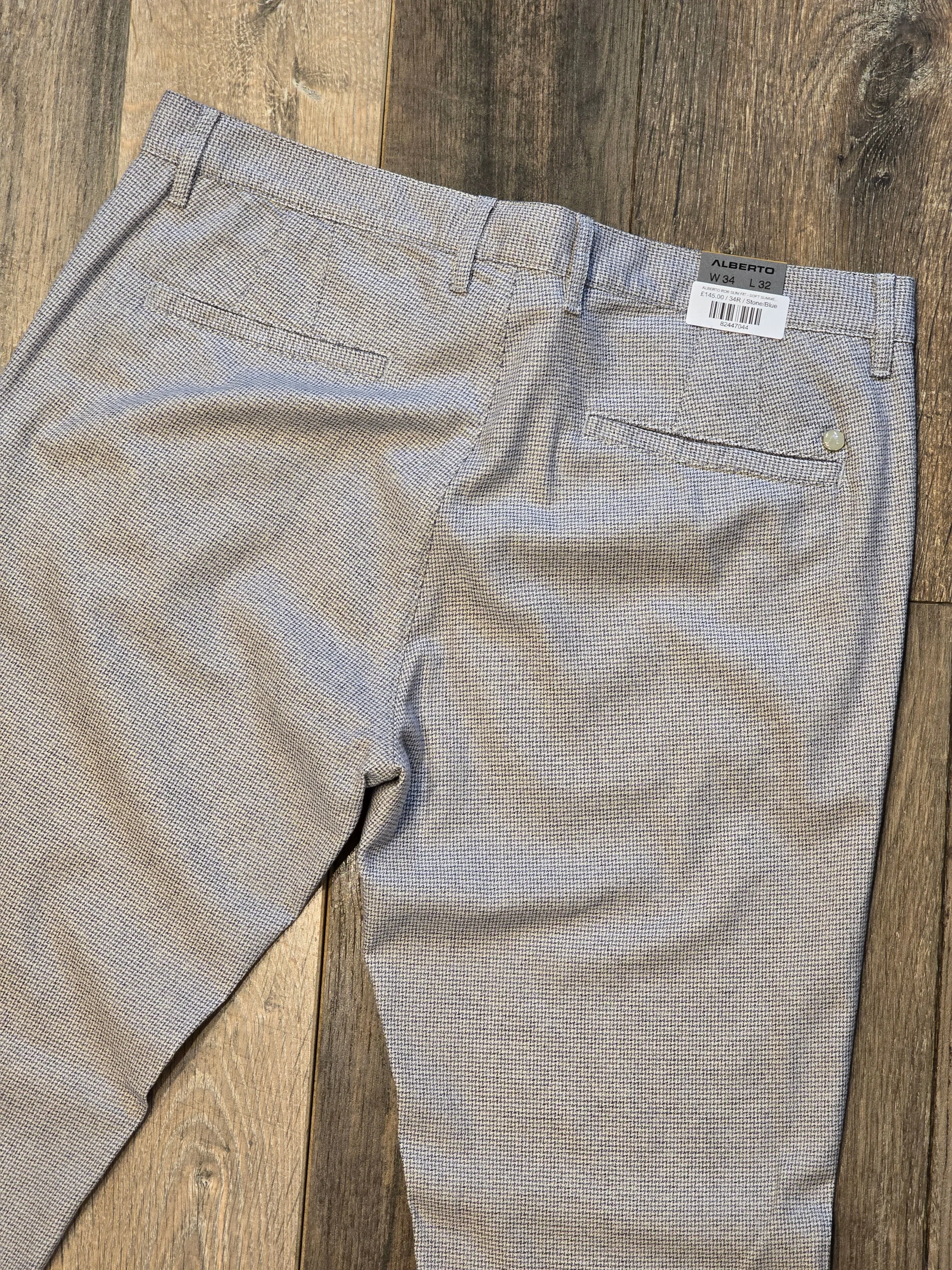 ALBERTO ROB SLIM FIT - SOFT SUMMER COTTON TROUSER