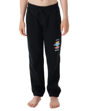 Boys Icons Of Surf Joggers in Black