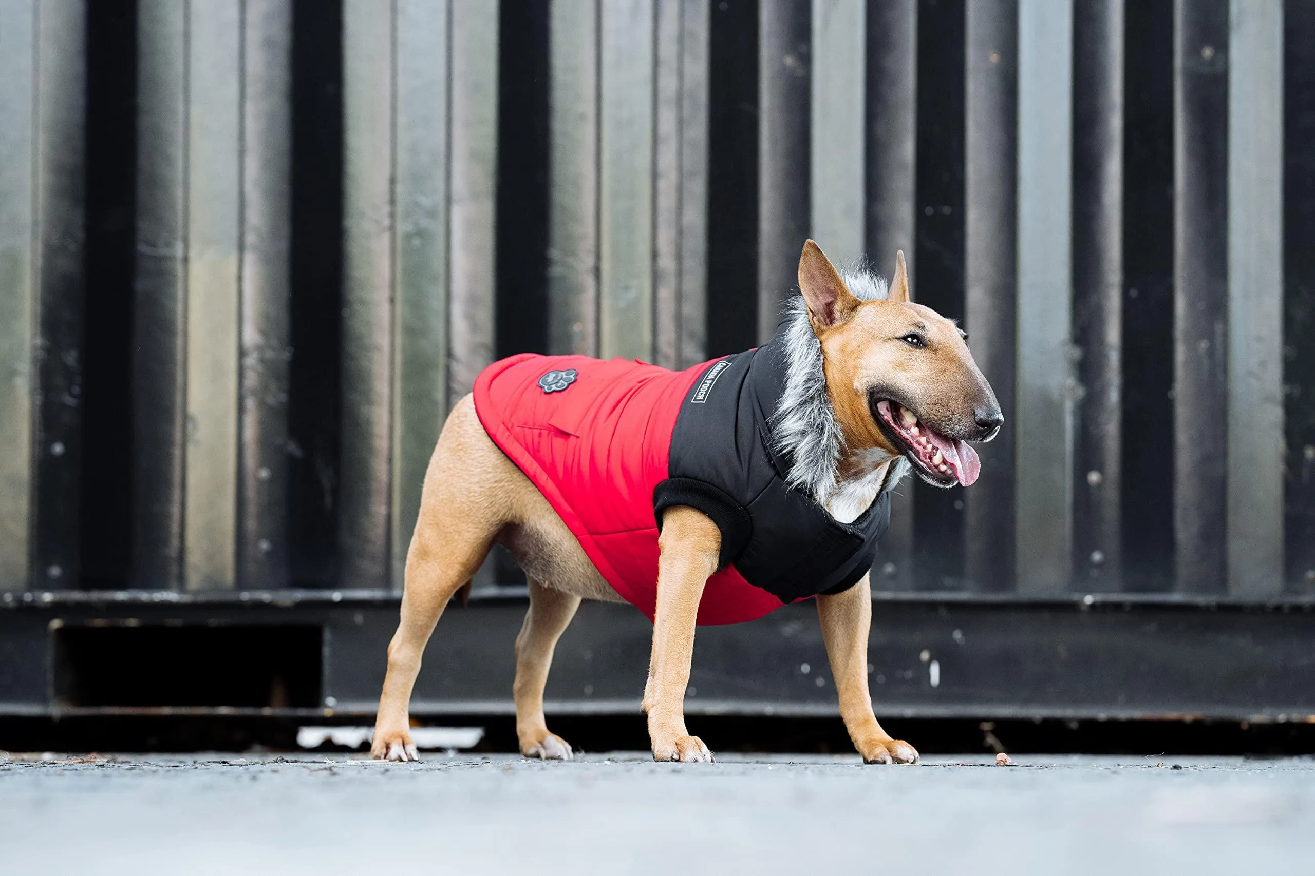 Canada Pooch True North Parka Size 18 Red Insulated Dog Coat