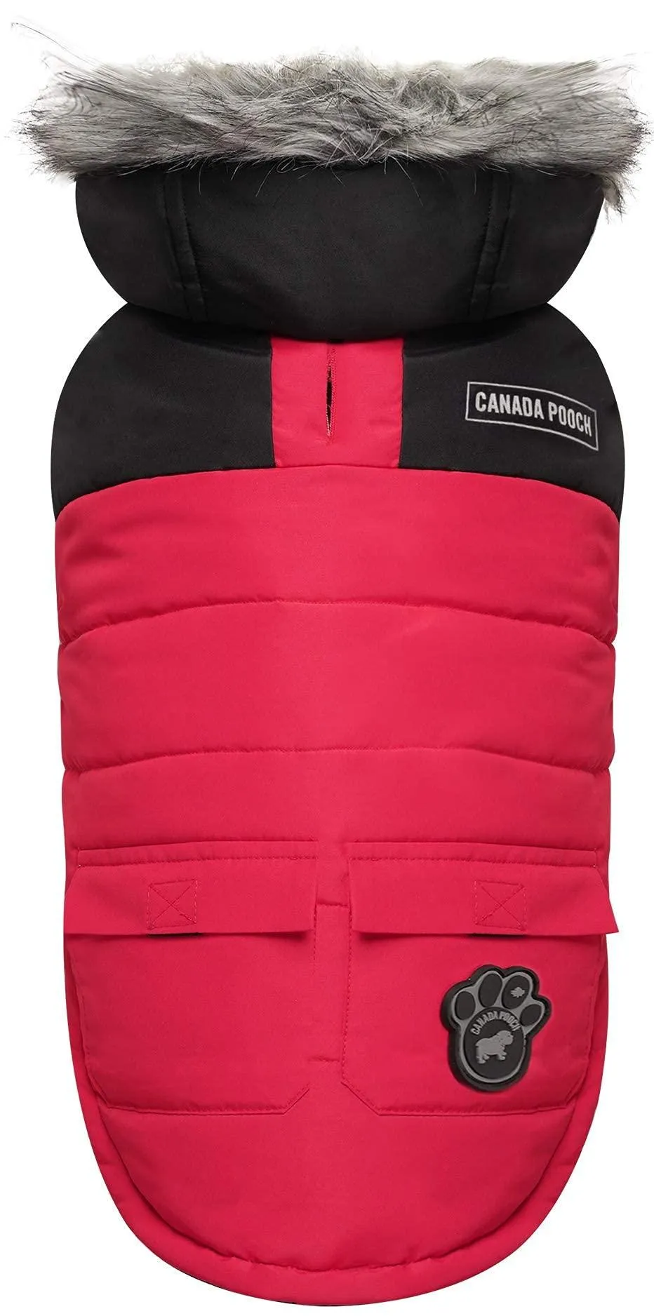 Canada Pooch True North Parka Size 18 Red Insulated Dog Coat