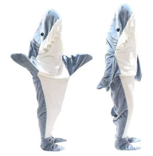 Cozy Sharkie™: Cozy Shark Hoodie Blanket For Adults