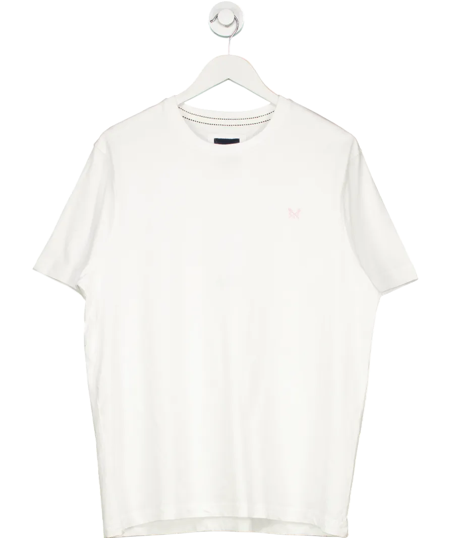 Crew Clothing Company White Round Neck Tee UK XL