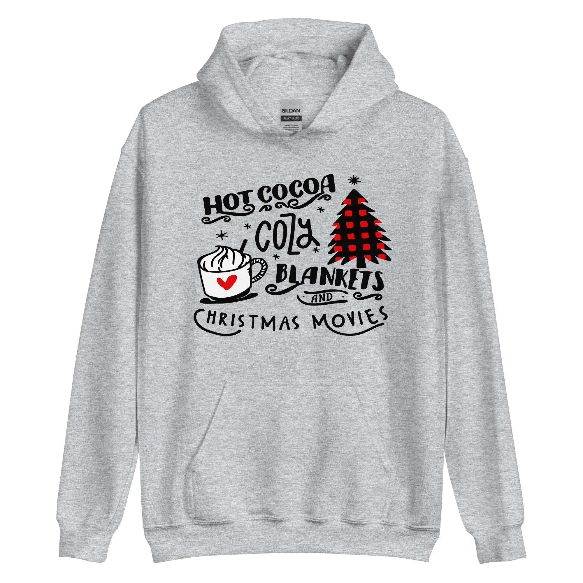 Hot Cocoa Cozy Christmas Movies Unisex Hoodie