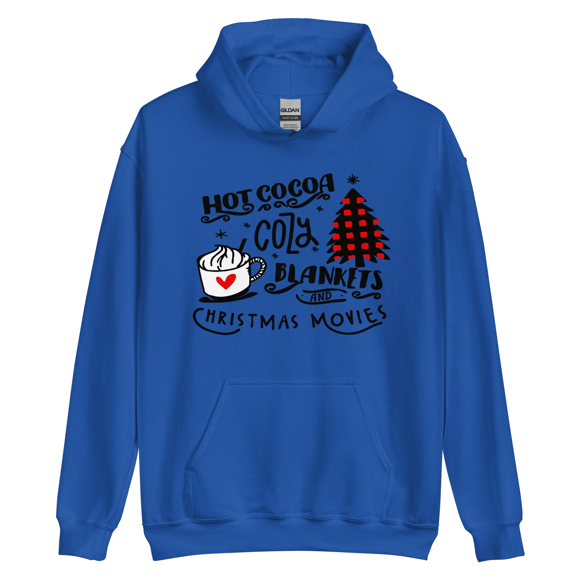 Hot Cocoa Cozy Christmas Movies Unisex Hoodie