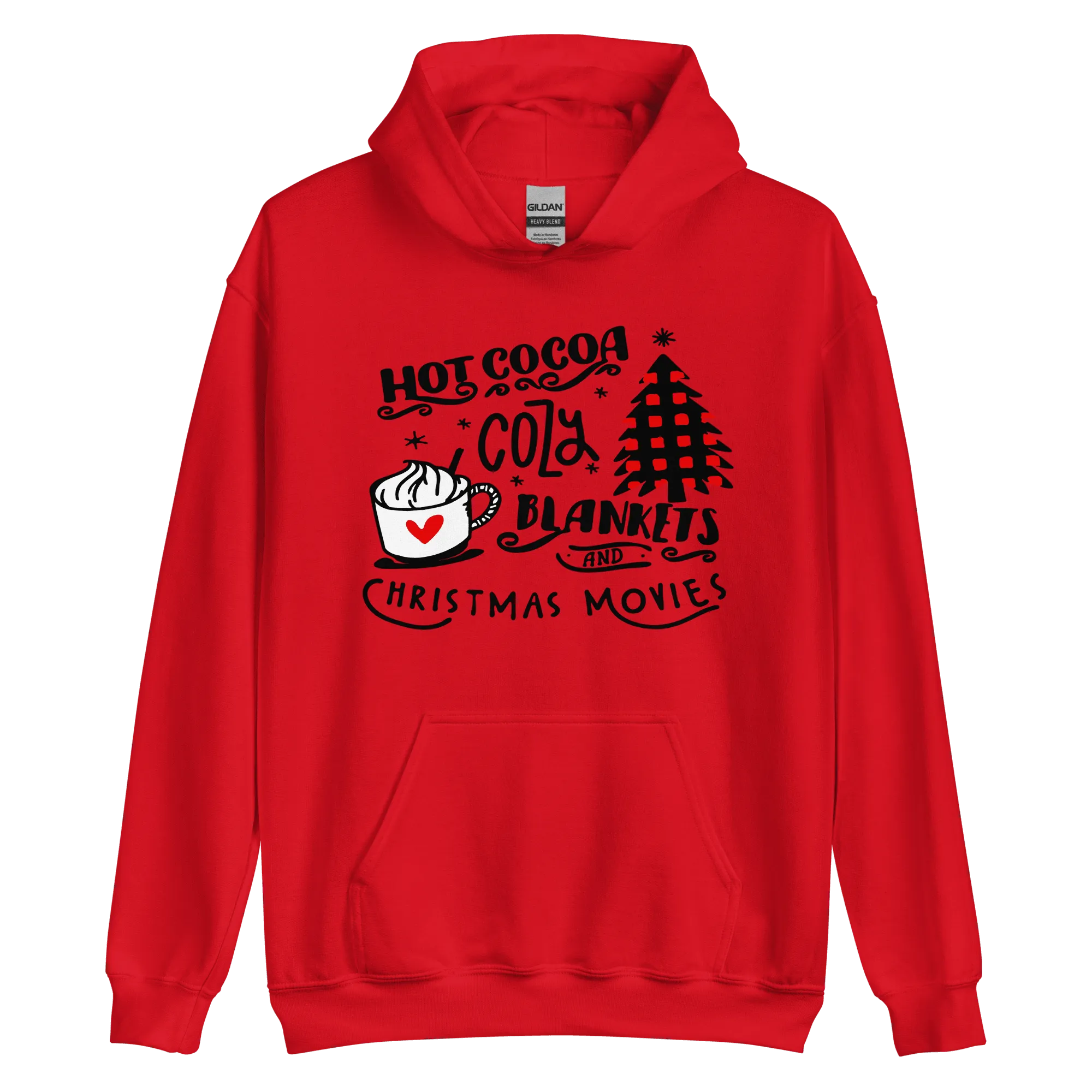 Hot Cocoa Cozy Christmas Movies Unisex Hoodie