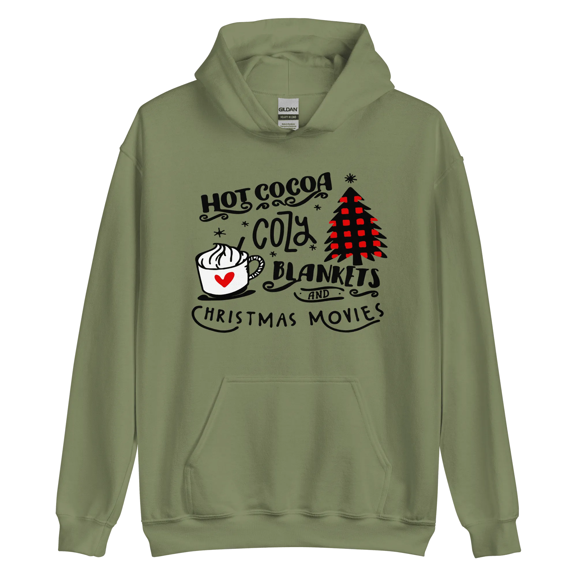 Hot Cocoa Cozy Christmas Movies Unisex Hoodie