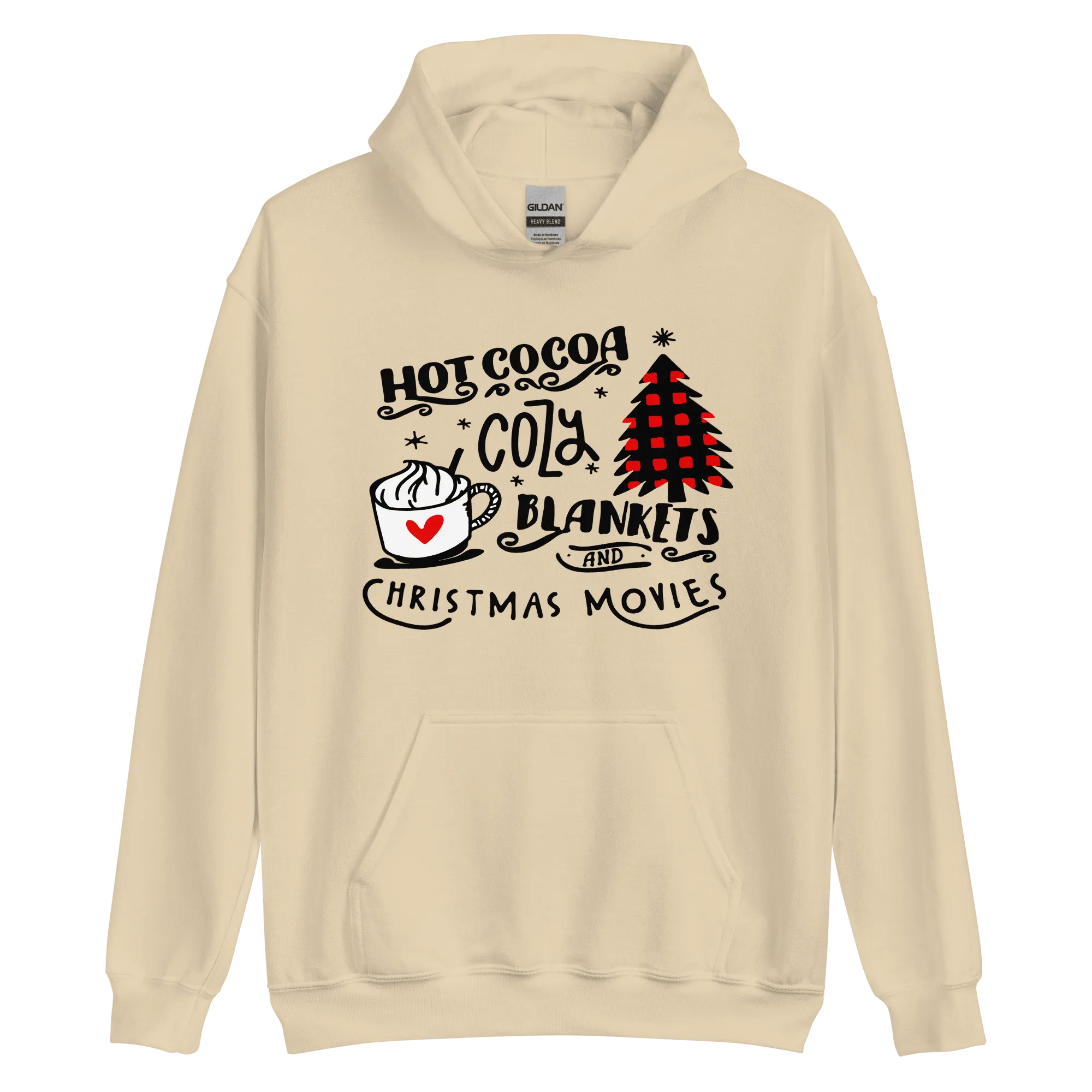 Hot Cocoa Cozy Christmas Movies Unisex Hoodie