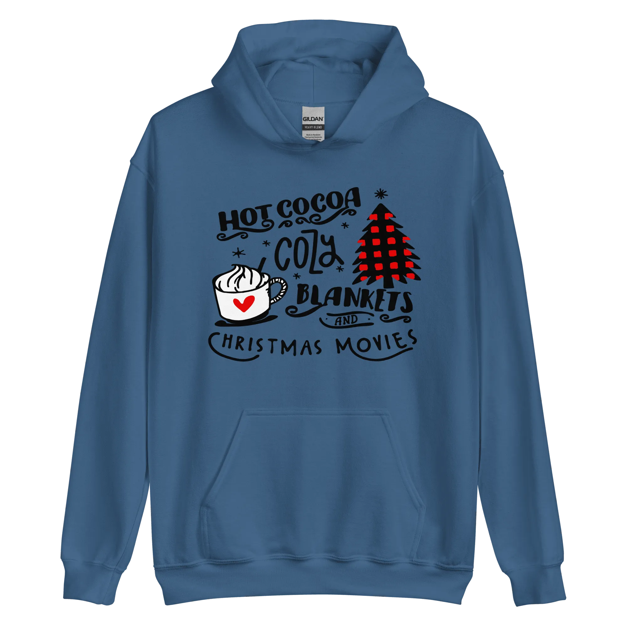 Hot Cocoa Cozy Christmas Movies Unisex Hoodie