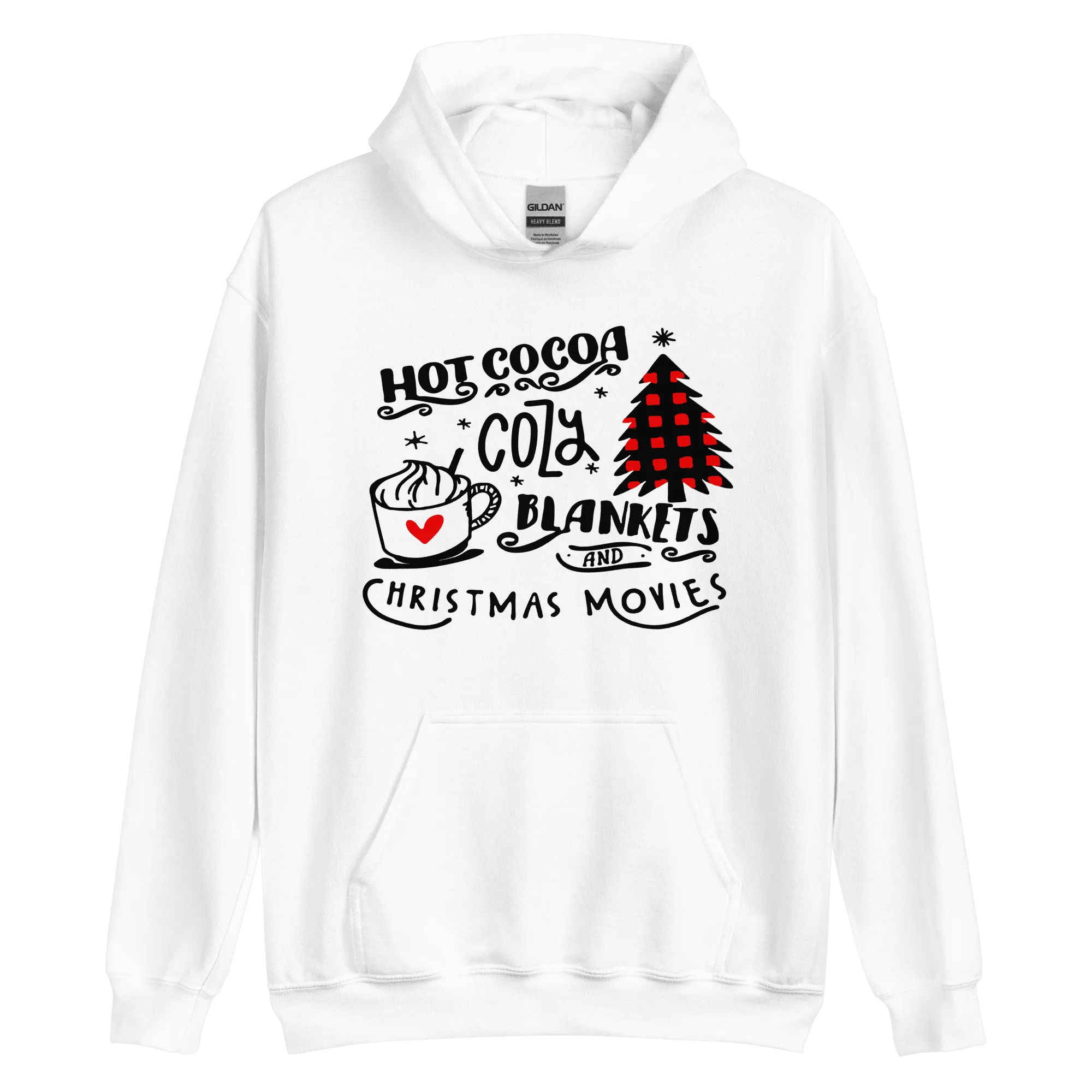 Hot Cocoa Cozy Christmas Movies Unisex Hoodie