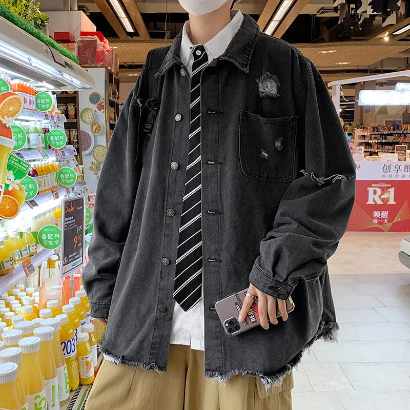 Men Denim Jacket Men's Denim Jacket Casual Jacket