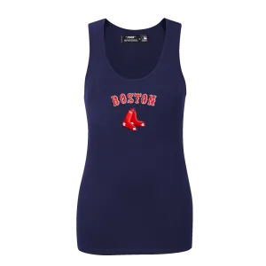 MLB BOSTON RED SOX CLASSIC WOMEN'S RELAXED FIT RACERBACK (MIDNIGHT NAVY)