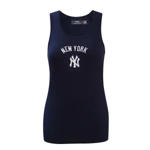 MLB NEW YORK YANKEES CLASSIC WOMEN'S RELAXED FIT RACERBACK (MIDNIGHT NAVY)