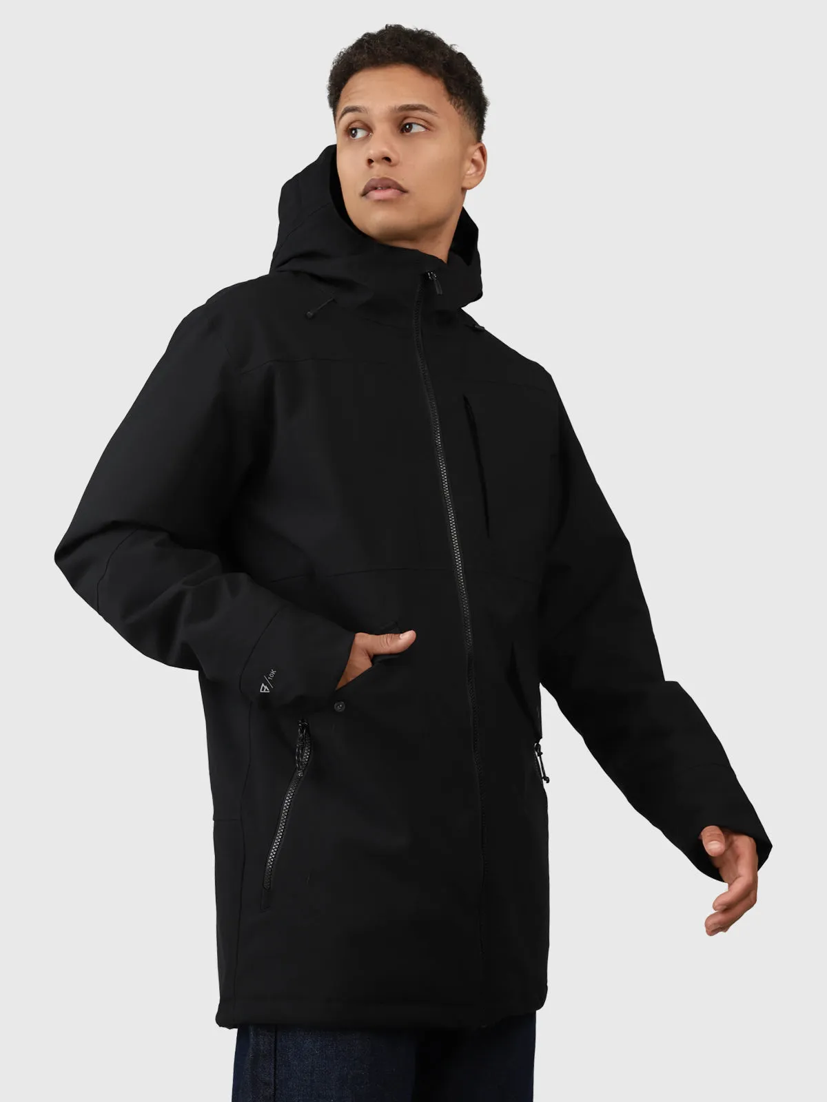 Nelson Men Parka Rain Jacket | Black