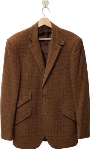 Polo Ralph Lauren Brown Checked Blazer Jacket UK 40L