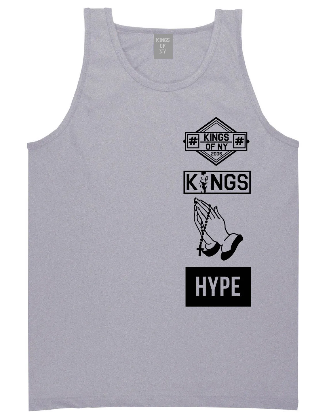 Prayer Hands Hype Left Logos Tank Top