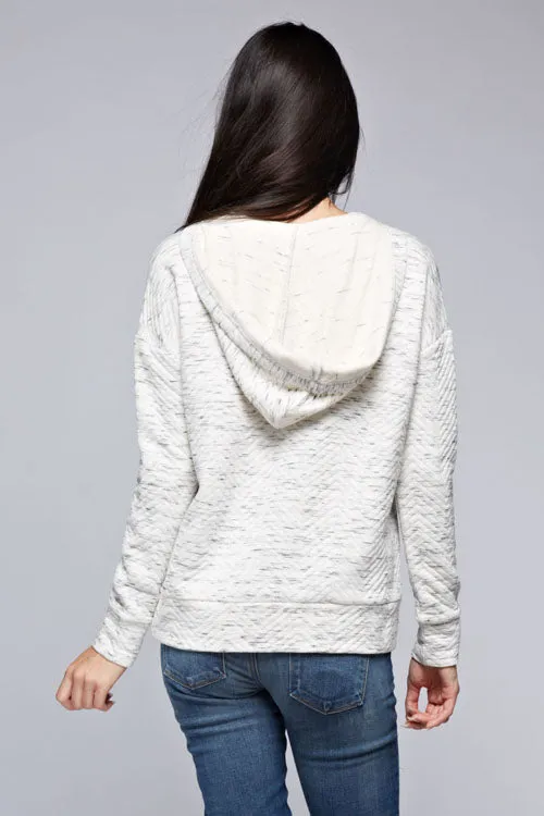 Quilted Pullover Hoodie
