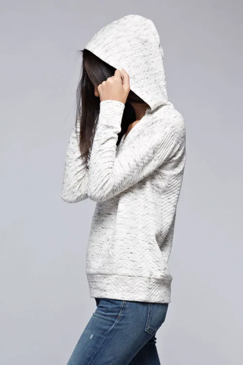 Quilted Pullover Hoodie