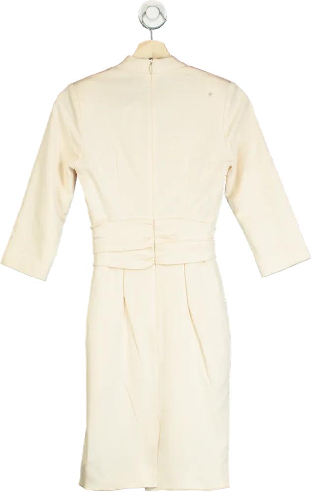 Reiss Cream Wrap Dress UK 4