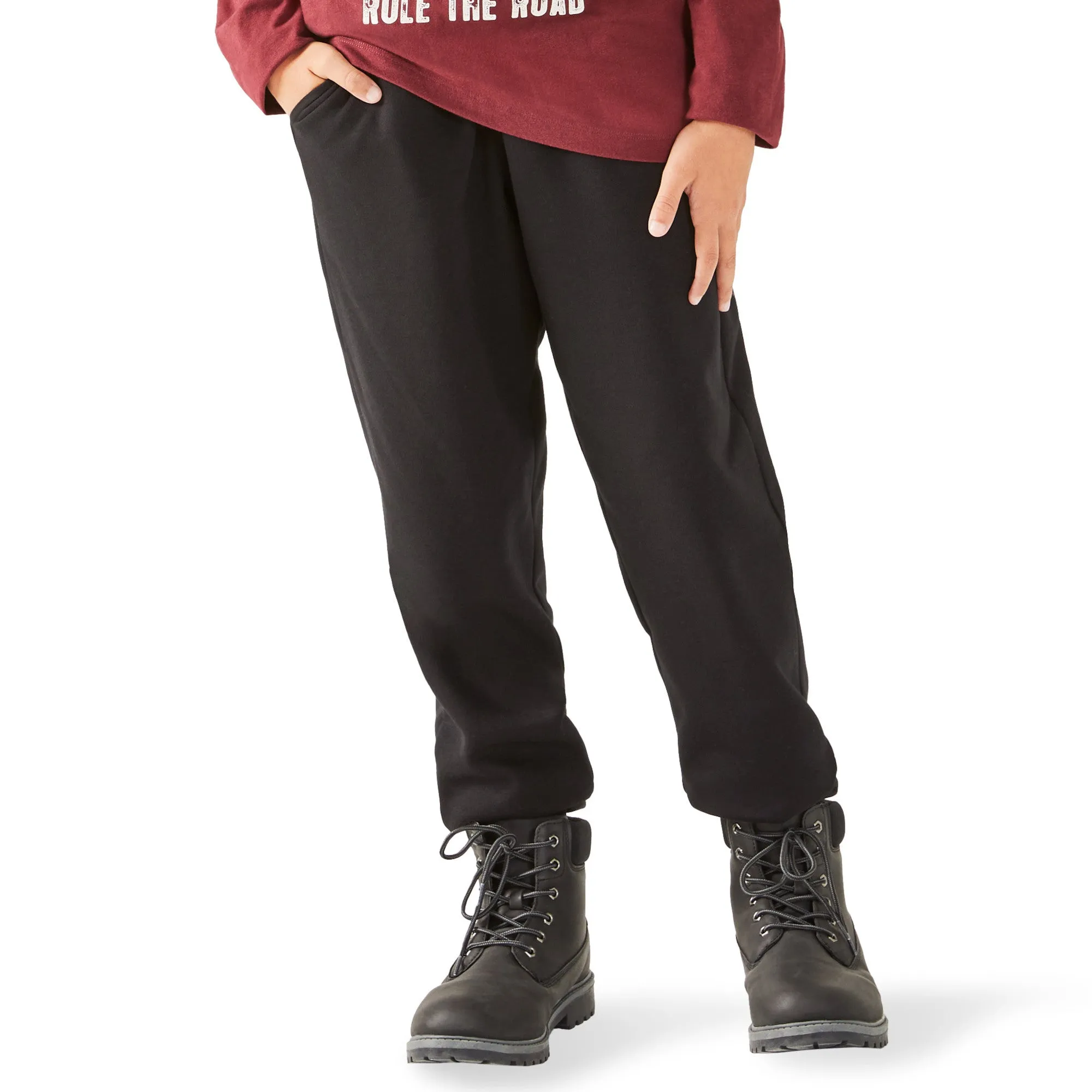 SURVIVAL GEAR Boy's Black Fleece Joggers