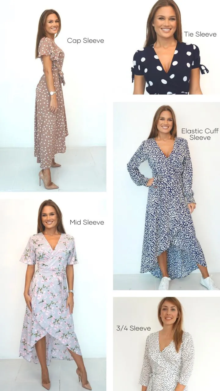 The Midi Wrap Dress - Perfect Navy