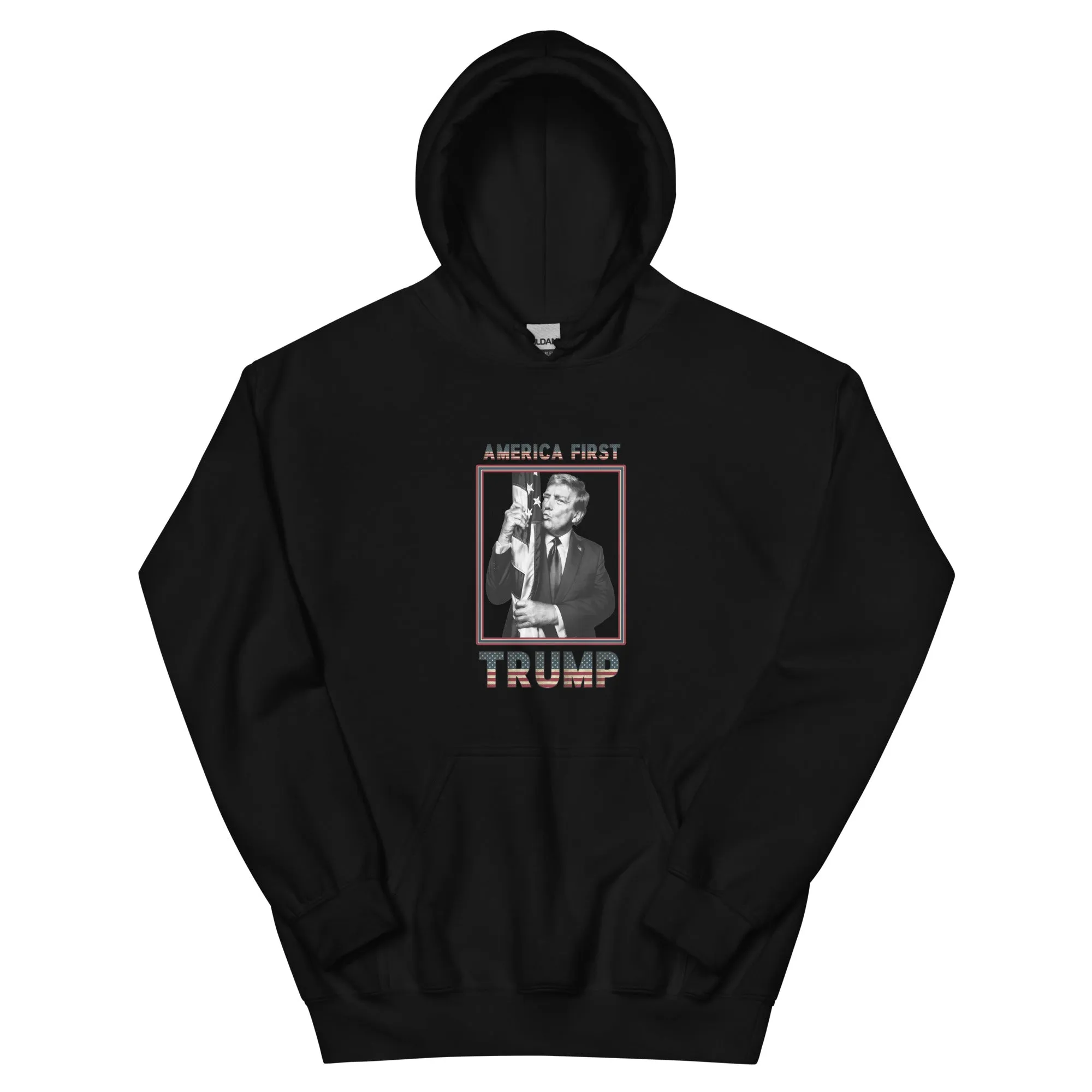 Trump America First Unisex Hoodie – Cozy, Stylish & Durable