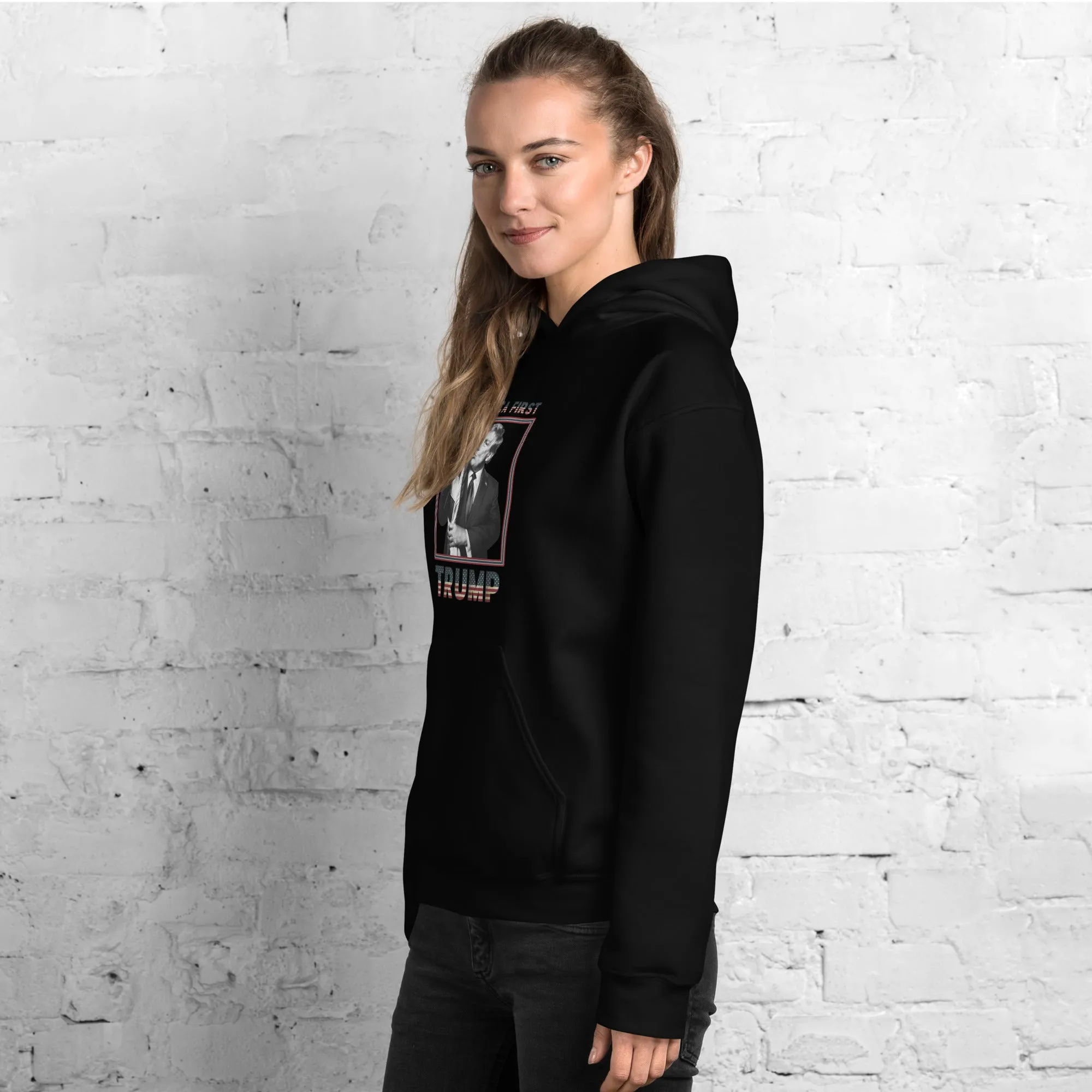 Trump America First Unisex Hoodie – Cozy, Stylish & Durable