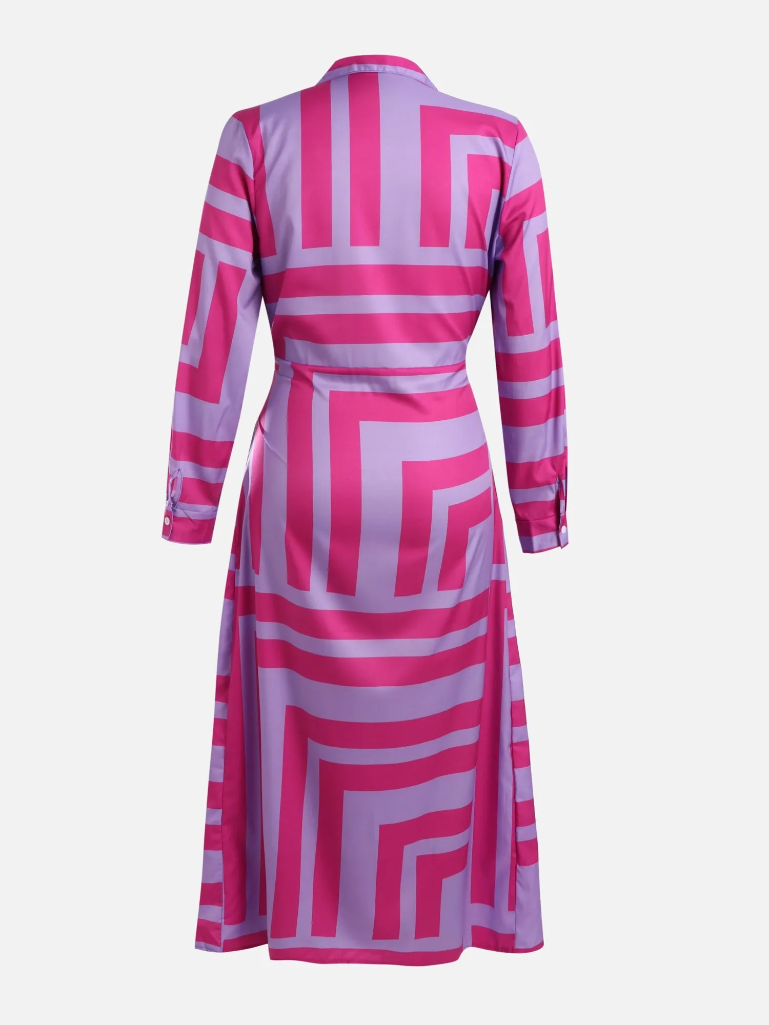 Violet Printed Wrap Dress